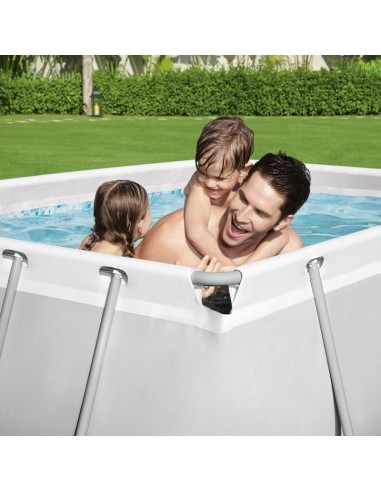 Piscina rectangular desmontable 282x196x84cm+depuradora. Bestway 56629  - 5 