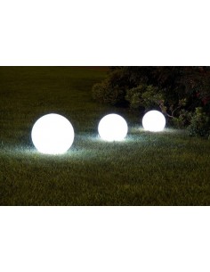 Lámpara plástico led esférica para jardín ø40cm, 16 colores + mando. Bizzotto pool garden D40  - 1