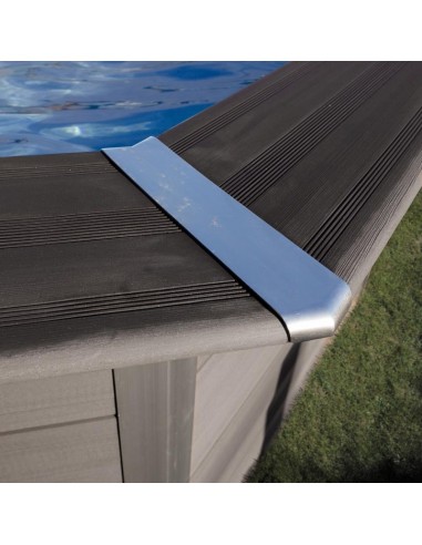 Piscina elevada rectangular 466x326x124cms composite gris. Gre KPCOR46  - 4 
