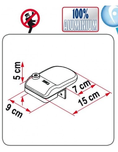 Cierre de seguridad blanco. Fiamma Safe door Frame 08022-01  - 6 