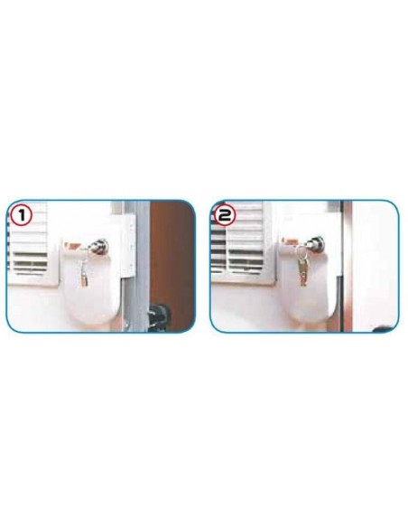 Cierre de seguridad blanco. Fiamma Safe door Frame 08022-01  - 4 