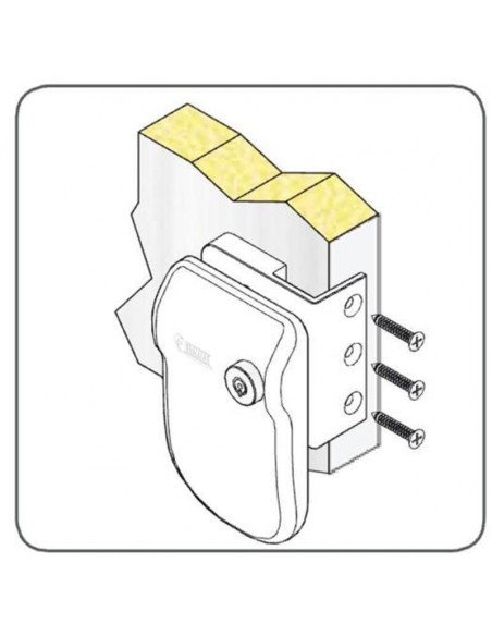Cierre de seguridad blanco. Fiamma Safe door Frame 08022-01  - 7 