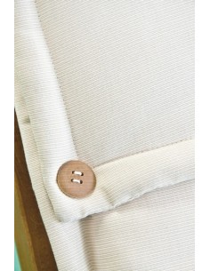 Cojín Poly Spun Natural respaldo alto. Bizzotto 805605  - 1  2