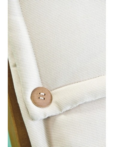 Cojín Poly Spun Natural respaldo alto. Bizzotto 805605  - 2 