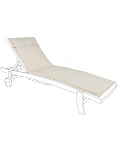 Cojín Poly Spun Natural Tumbona. Bizzotto 805600  - 1 