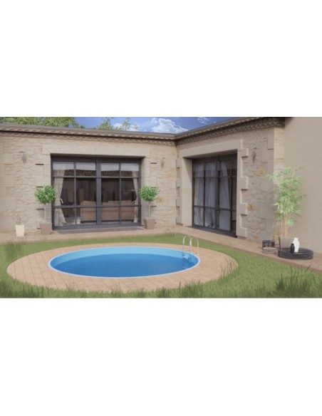Piscina acero enterrada redonda Ø420x↕150cm. Gre Moorea KPE4259M  - 1 