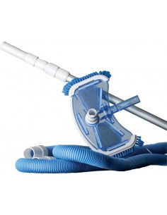 Kit limpiafondos piscina, cabezal de aspiración+pértiga. Gre AR2064  - 1