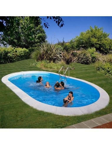 Piscina acero enterrada ovalada 500x300x150cm. Gre Moorea KPEOV5059M  - 1 