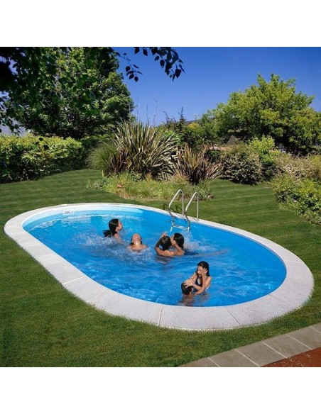 Piscina acero enterrada ovalada 500x300x150cm. Gre Moorea KPEOV5059M  - 1 