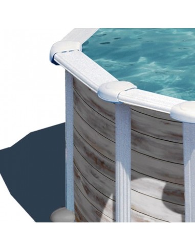 Piscina elevada redonda Ø460X120cms chapa blanca Gre Finlandia KIT460N  - 3 
