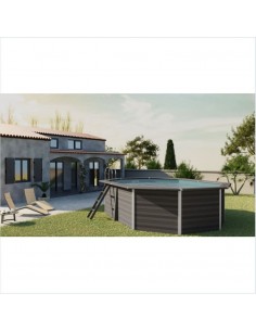 Piscina elevada ovalada 524X386↕124cms. Gre Avantgarde KPC0V52  - 1  2