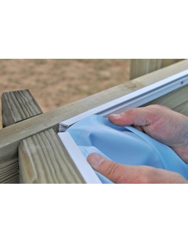 Piscina madera pino redonda Ø400 x ↕119 cms. Gre 800002 Vanille 2  - 8 