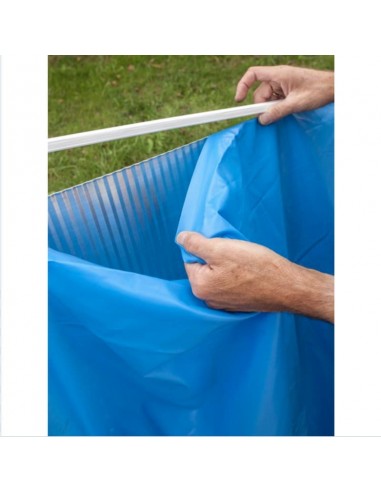 Liner para piscina acero ovalada 610x375x132cm. Gre Azul FPROV618  - 4 