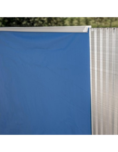 Piscina elevada ovalada 500x300x↕132cms chapa marrón. Gre PROV508WO  - 6 