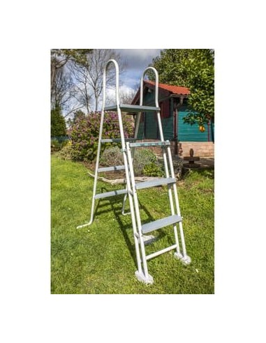 Piscina elevada redonda chapa blanca Ø350x132cms. Gre KITPR358  - 2 