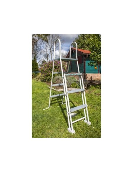 Piscina elevada redonda chapa blanca Ø350x132cms. Gre KITPR358  - 2 