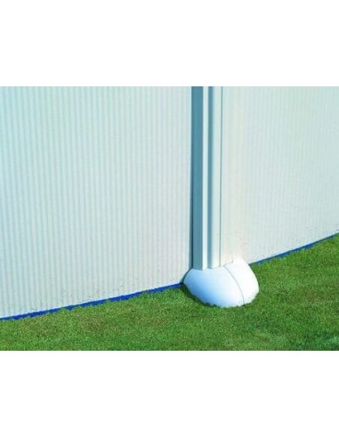 Piscina elevada redonda chapa blanca Ø350x132cms. Gre KITPR358  - 5 