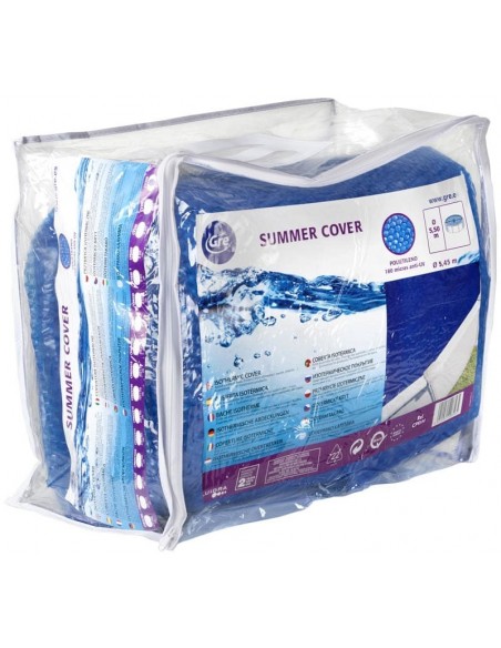 Cubierta isotérmica verano para piscina ovalada 730x375cm. Gre PROV730  - 2 