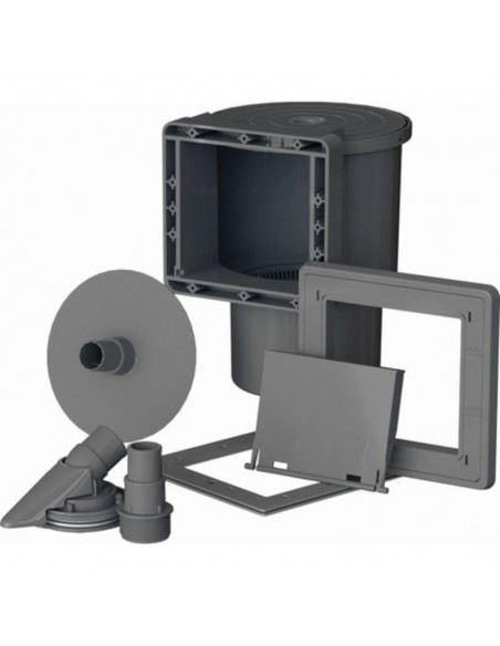 Piscina elevada ovalada color grafito 730X375X↕120CM. Gre Kea KIT730GF  - 4 