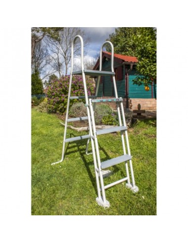 Piscina elevada redonda color grafito Ø550X↕132cm Gre Granada KIT558GF  - 2 