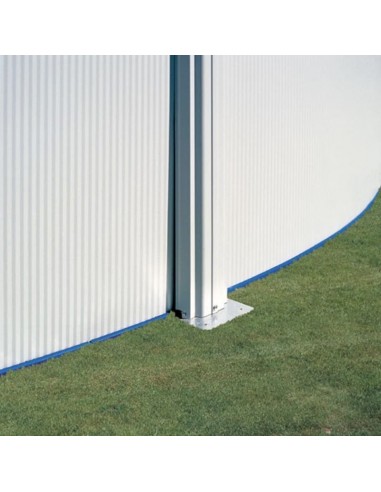 Piscina elevada redonda chapa blanca Ø300x120cms. Gre KITPR303  - 6 
