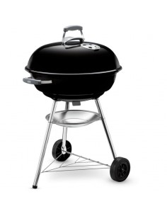 Barbacoa esférica carbón Compact Kettle 57cm Negra- Weber 1321004  - 1