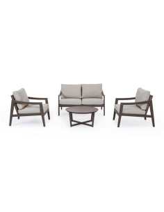 Set conjunto sofás terraza. Bizzotto Sirenus Coffee YK14 663362  - 6 