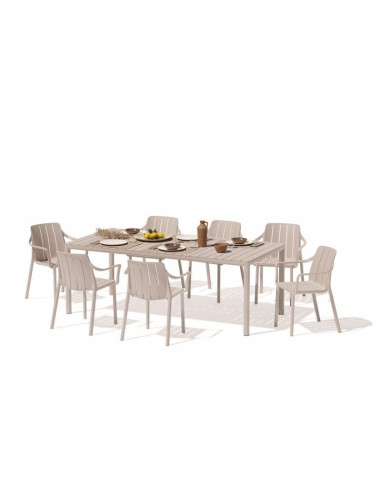 Mesa Nardi Tereve 147 A 210cm color Corda Estructura aluminio Nardi - 1 