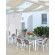 Mesa comedor jardín extensible 140/210cm Nardi Alloro140tortora blanco