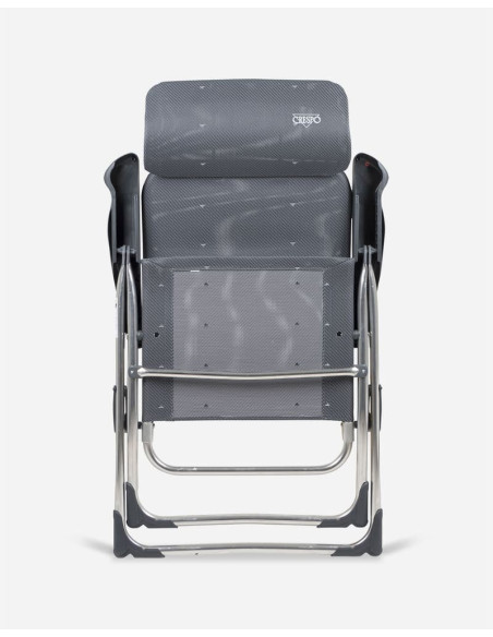 Sillón aluminio extra plano respaldo 7 posiciones con cabezal compact. Crespo Al-215C  - 2 