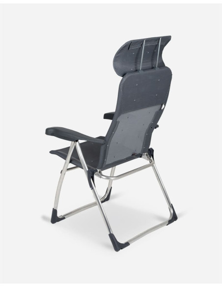 Sillón aluminio extra plano respaldo 7 posiciones con cabezal compact. Crespo Al-215C  - 9 
