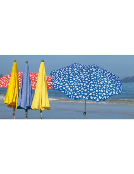 Parasol sombrilla plegable playa aluminio ø180cm protección UPF50+  - 11 