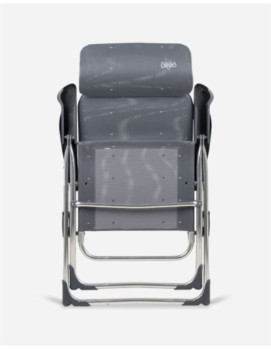 Sillón aluminio extra plano respaldo 7 posiciones con cabezal compact. Crespo Al-215C  - 26 