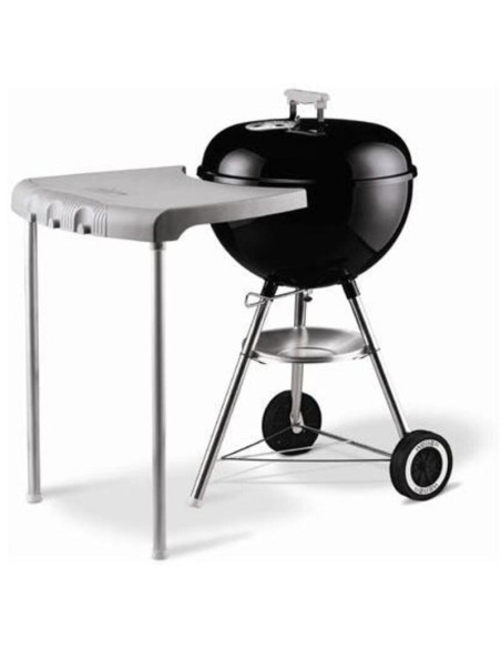Mesa auxiliar de plástico gris para barbacoas cilíndricas. Weber 7412  - 6 