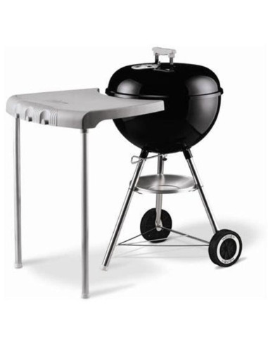 Mesa auxiliar de plástico gris para barbacoas cilíndricas. Weber 7412  - 8 