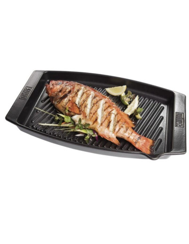 Plancha cerámica para asar pescados 47x28cm. Weber 17886  - 5 