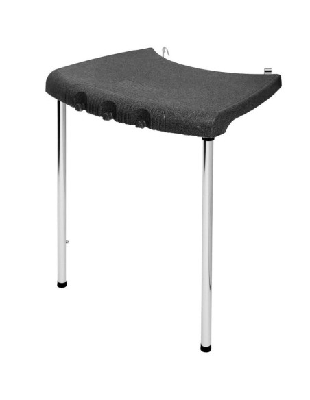 Mesa auxiliar de plástico gris para barbacoas cilíndricas. Weber 7412  - 15 