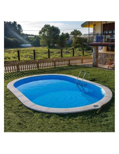 Piscina acero enterrada ovalada 800x400x120cm. Gre Sumatra KPEOV8027 - 1 