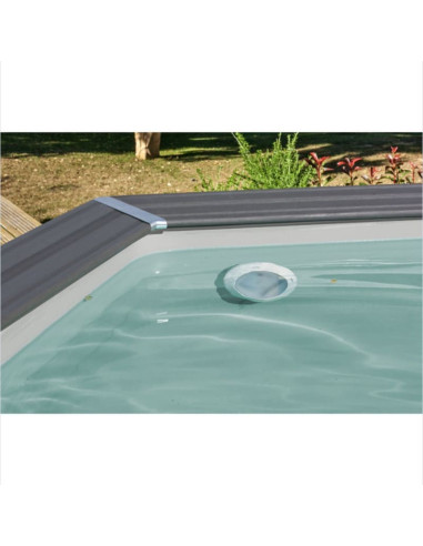 Piscina elevada ovalada 664X386↕124cms. Gre Avantgarde led KPC0V66L  - 5 