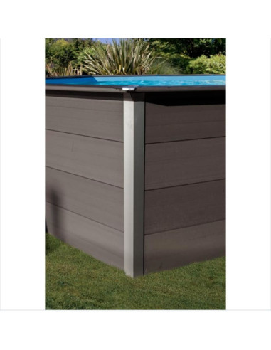 Piscina elevada ovalada 664X386↕124cms. Gre Avantgarde led KPC0V66L  - 12 