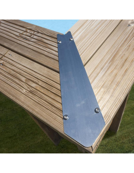 Piscina madera pino ovalada 755x456x146cms. Gre 800007 Orange  - 4 