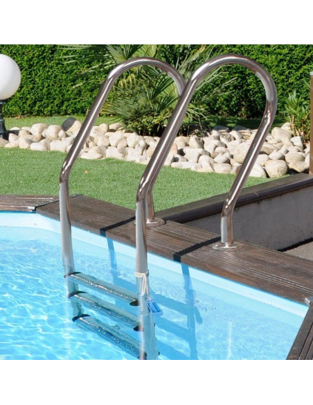 Piscina madera pino ovalada 656x456x131cms. Gre 790203 avocado  - 3 