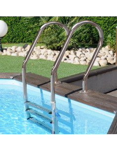 Piscina madera pino redonda Ø400 x ↕119 cms. Gre 800002 Vanille 2 - 1 2