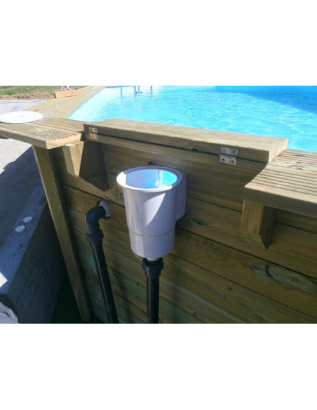 Piscina madera pino redonda Ø400 x ↕119 cms. Gre 800002 Vanille 2  - 7 
