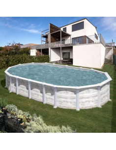 Piscina elev. ovalada nordica 730x375x132cm Gre Islandia KITPROV7388N  - 1 