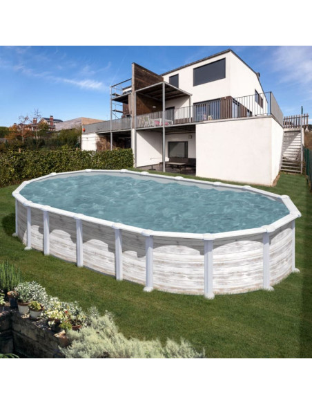 Piscina elev. ovalada nordica 610x375x132cm Gre Islandia KITPROV6188N  - 1 