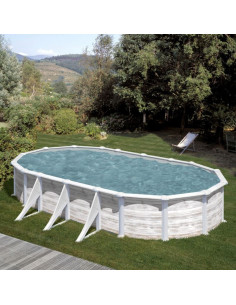 Piscina elev. ovalada nordica 730x375x132cm Gre Finlandia KITPROV738N  - 1 