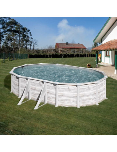 Piscina elev. ovalada nordica 610x375x132cm Gre Finlandia KITPROV618N  - 1 