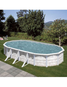 Piscina elevada ovalada nordica 730Xx375x120cm. Gre Finlandia KIT730N  - 1 