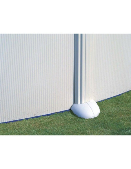 Piscina elevada ovalada chapa blanca 1000X550X132cms. Gre KITPROV1028  - 5 